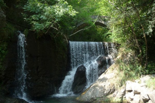 Tobi waterfalls in the Val Sanagra Park