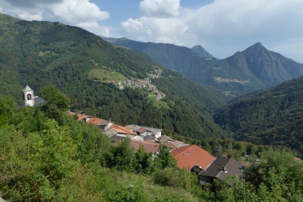 View of Cavargna and the valley