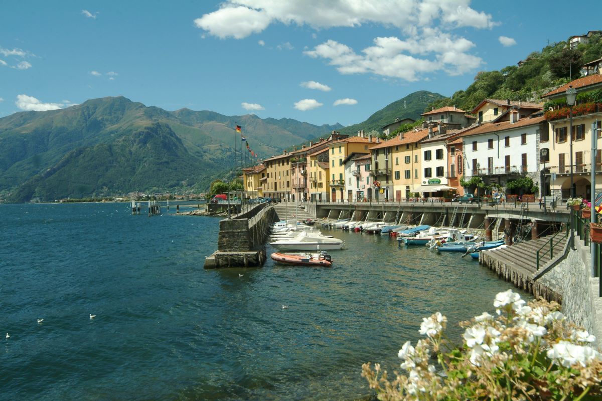 Domaso at the north end of Lake Como