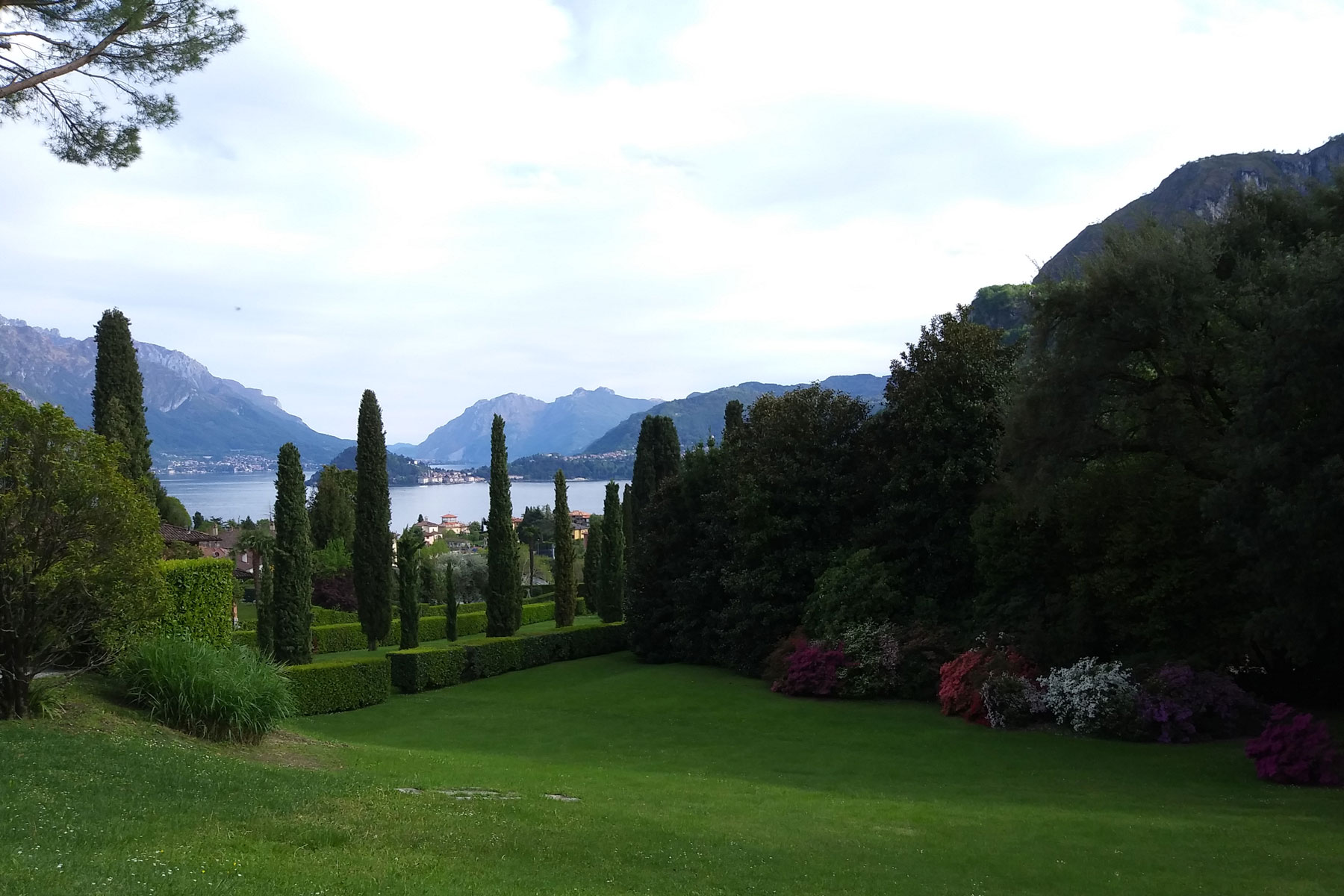 Garden of Villa Garovaglio Ricci at Loveno