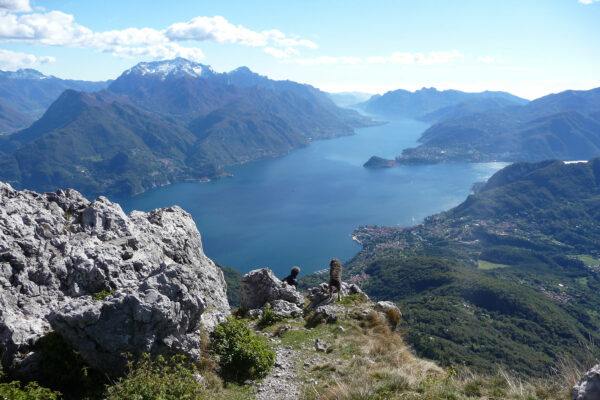 View from Mount Grona on Lake Como