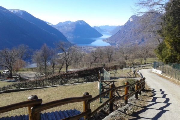 view of Lake Piano and Lake Lugano from Monti di Grandola
