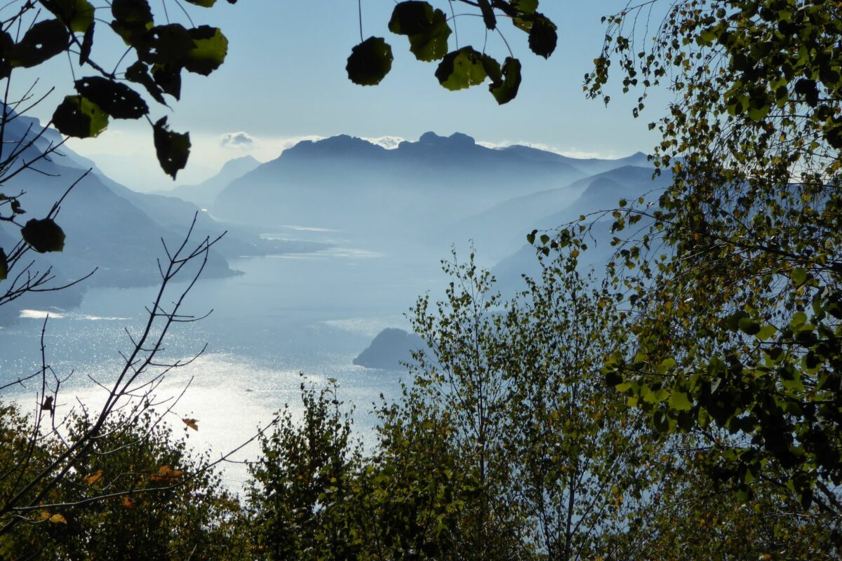 View from the trail leading to Rifugio Menaggio