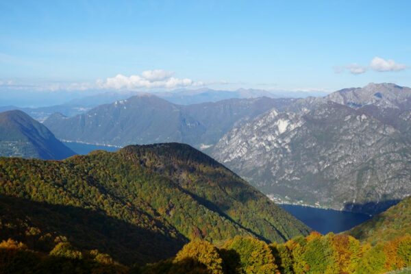 view from Alpe di Lenno of Lake Lugano